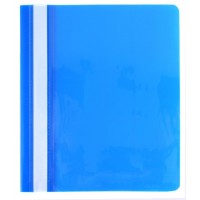 Папка-швидкозшивач А5 з прозорим верхом без перфорації синя, ТМ Economix