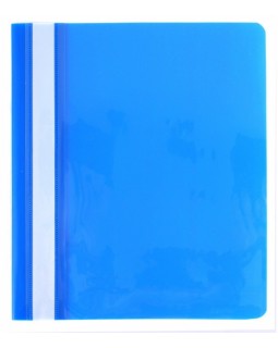 Папка-скоросшиватель, с прозрачным верхом, А5, без перфорации, синяя, ТМ Economix