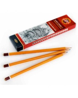 Олівець графітний, без гумки, 2В, ТМ Koh-i-Noor