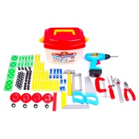 Набір інструментів: дриль, молоток, викрутка та інші аксесуари, у валізі 26х19х18 см, ТМ Технок