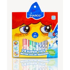 Фломастери «Super Washable» на 24 кольори, ТМ Marco