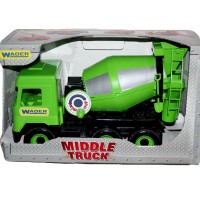 Бетонозмішувач «Middle truck» світло-зелений, 27х44х19 см, у коробці, ТМ Тигрес