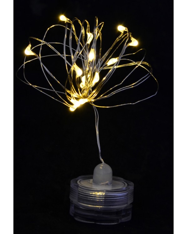 Электрогирлянда LED - нить «Light for water» водонепроницаемая, 15 ламп, молочно - белая, 1,60 м