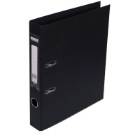 Папка-реєстратор «ELITЕ» А4 двостороння збірна 50 мм PP чорна ТМ JOBMAX