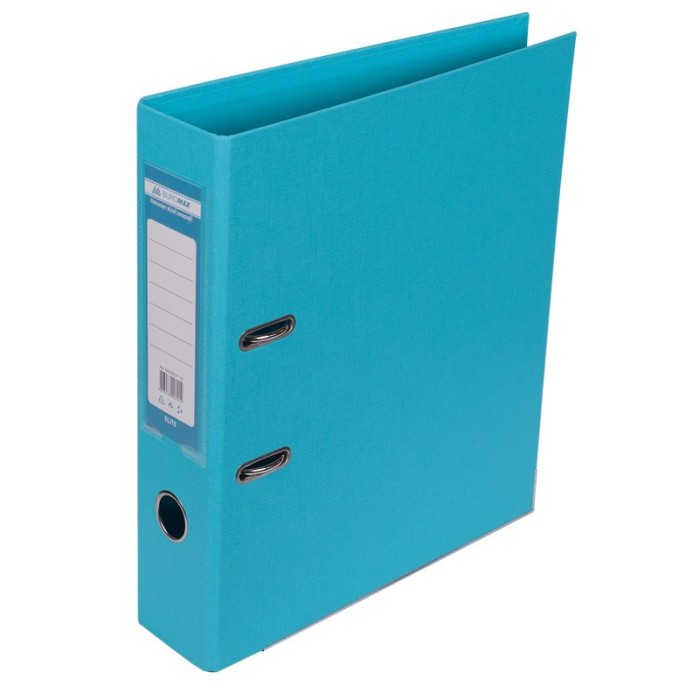 Папка-реєстратор «ELITE» А4 двостороння збірна блакитна, 70 мм, PP, ТМ JOBMAX