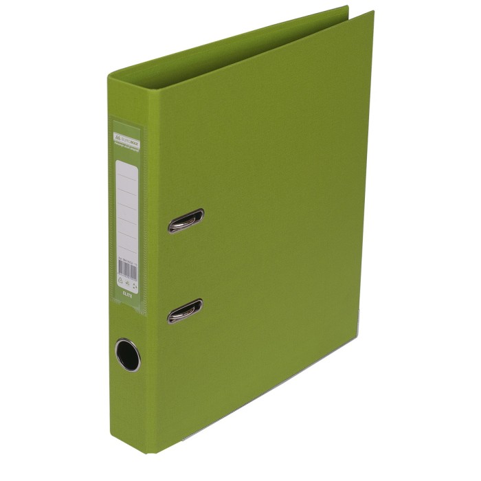 Папка-реєстратор «ELITE» А4 двостороння збірна 50 мм PP салатова, ТМ JOBMAX