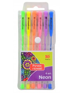 Набір гелевих ручок «Neon» з 6 кольорів, ТМ 1 Вересня