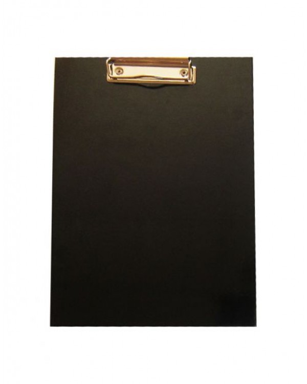 Планшет А5 с зажимом, переплетный, ламинированный картон, черный, ТМ Рюкзачок