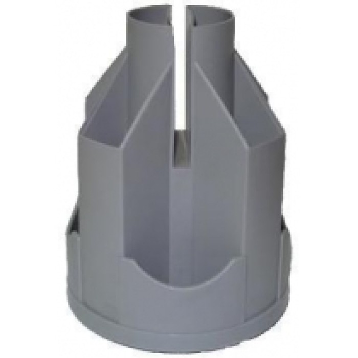 Підставка настільна карусель, обертається на 360°, пластикова, сіра, В21, ТМ Economix