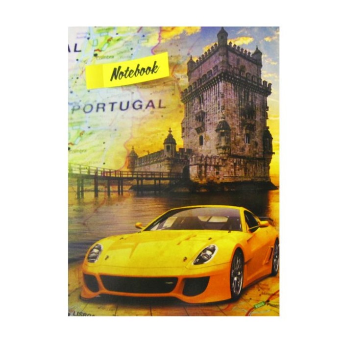 Блокнот «Автомобіль», А5, 48 аркушів, клітинка, тверда палітурка, ламінована обкл., ТМ Рюкзачок