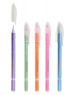 Ручка «Flower Pearl Coated» кульково-масляна, синя, ТМ 1 Вересня