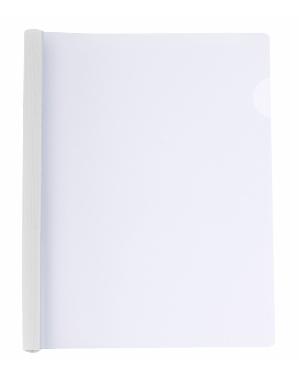Папка з планкою - затиском на 2 - 95 аркушів, А4, 15 мм, біла, ТМ Economix