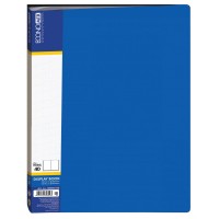 Папка пластикова А4 з 40 файлами, синя, ТМ Economix
