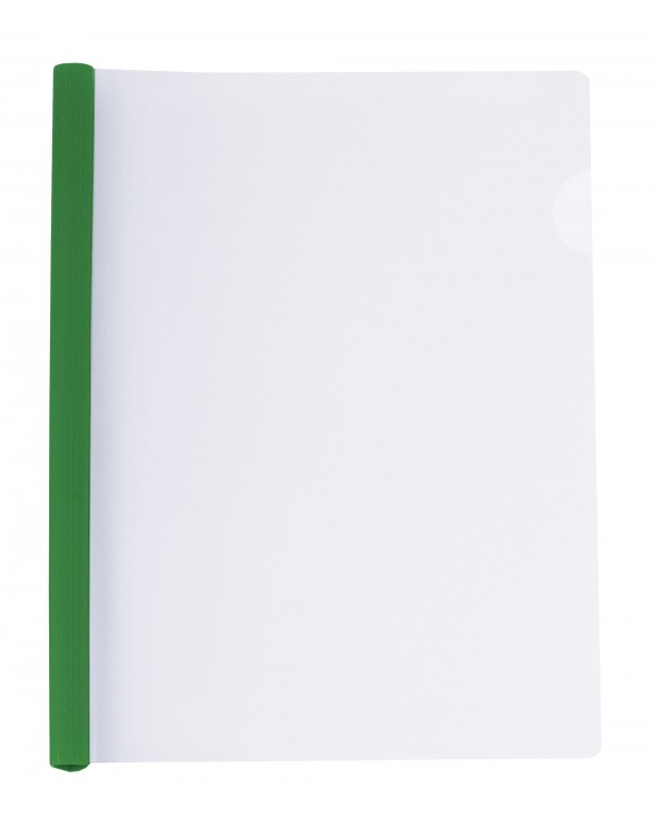 Папка з планкою - затиском на 2 - 95 аркушів, А4, 15 мм, зелена, ТМ Economix