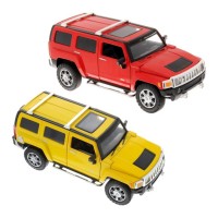 Машина «Hummer H3» 21 см 1:24 металева зі світлом та звуком, двері багажник та капот відчиняються на батарейці, у коробці 25х10х13 см, АВТОПРОМ
