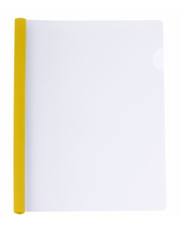 Папка с планкой – зажимом на 2 – 65 листов, А4, 10 мм, желтая, Economix
