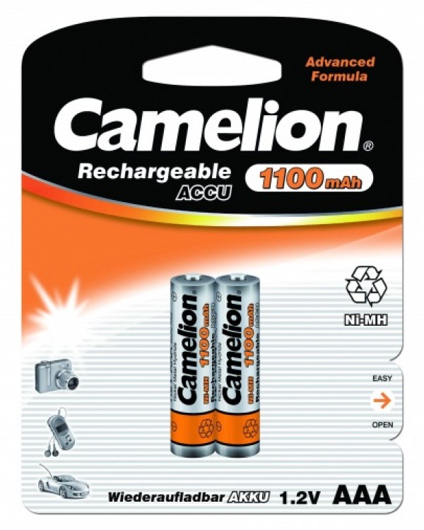 Аккумуляторная батарейка rechar Camelion R03 1100 mAh