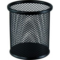 Підставка для ручок кругла 80х80х97 мм металева чорна, ТМ Buromax