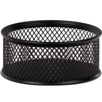 Підставка для скріпок 80х80х40 мм металева чорна, ТМ Buromax