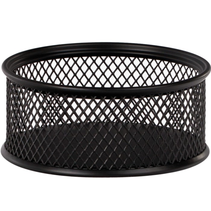 Підставка для скріпок 80х80х40 мм металева чорна, ТМ Buromax