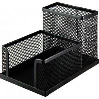 Органайзер настільний металевий 100х150х90 мм чорний, ТМ Buromax