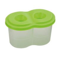 Склянка-непроливайка подвійна салатова, ТМ Zibi