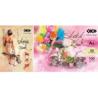 Скетчбук А4 на 30 аркушів 100 г/м2 з картонною обкладинкою, ART Line