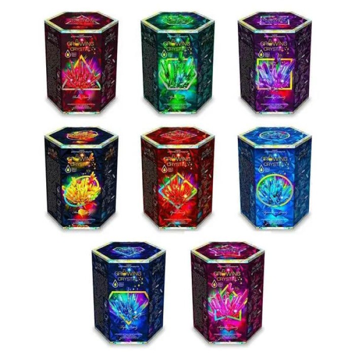 Набір для проведення дослідів «GROWING CRYSTAL», в асортименті, у банці 11х14х10 см, ТМ Данко Тойс