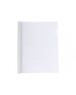 Папка з планкою - затиском на 2 - 65 аркушів, А4, 10 мм, біла, ТМ Economix