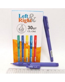 Ручка «Левша», масляная, синяя, в картонной упаковке, J. Otten