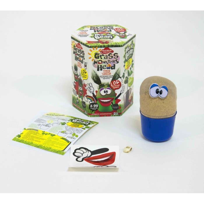 Набір креативної творчості «GRASS MONSTERS HEAD», в асортименті, у коробці 11,5х10х14 см, ТМ Данко Тойс