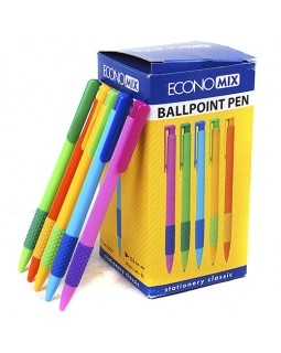 Ручка «Phaeton», шариковая, автоматическая, синяя, 0,5 мм, в ассортименте, ТМ Economix