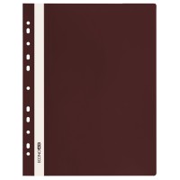 Папка-швидкозшивач А4 з прозорим верхом з перфорацією, бордова, ТМ Economix
