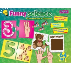 Набір розвиваючий «Funny science. Цифри і кольори» на 64 елементи, у коробці 18,5х25 см, ТМ 1 Вересня