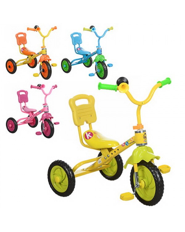 Велосипед дитячий 3-х колісний, з клаксоном, в асортименті
