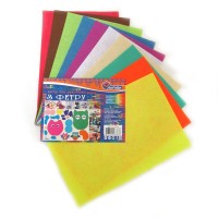 Фетр А4 товщиною 1,2 мм 170 gsm 10 кольорів, ТМ J.Otten