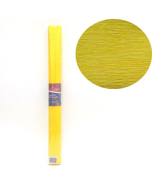Гофро-папір 150 %, 50х200 см, 95 гр/м2, жовтий, TM J.Otten