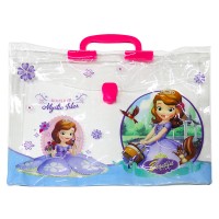 Папка-портфель «Принцеса» 38х28х4,5 см пластикова з ручкою, ТМ Leader