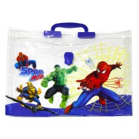 Папка-портфель «Павук» 38х28х4,5 см пластикова з ручкою, ТМ Leader