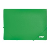 Папка А4 на гумках пластикова зелена, ТМ Jobmax