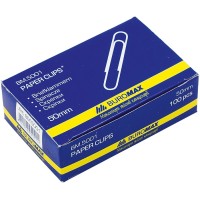 Скріпки нікельовані 50 мм, 100 шт., ТМ Buromax