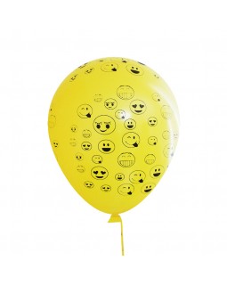 Шарики воздушные «Смайлики», 30,5 см, желтые, 100 шт. в упаковке