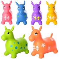 Стрибун надувний «Конячка» вагою 1300 грам, в асортименті, у пакеті 30х22х7 см