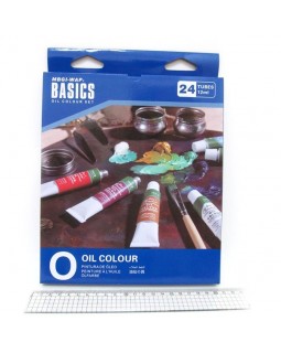 Краски масляные «Basics», 24 цвета по 12 мл, ТМ J.Otten