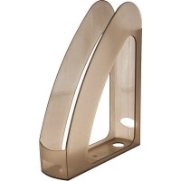 Лоток «Веселка» вертикальний пластиковий з передньою стінкою димчатий, 300х230х80 мм, ТМ Economix