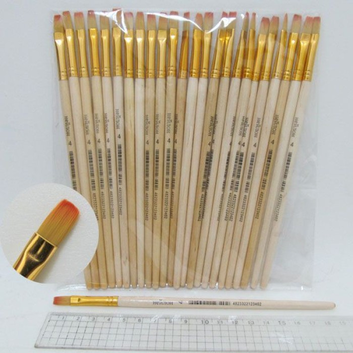 Пензлик нейлоновий плаский № 4, ТМ J. Otten