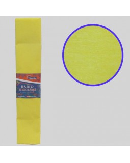 Гофро-бумага 110%, 50 х 200 см, 20 гр/м2, светло-желтая, TM J.Otten