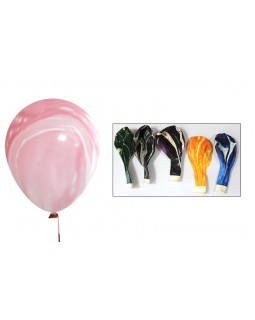 Кульки повітряні 30 см, мраморні, різні кольори, 100 шт. в уп.