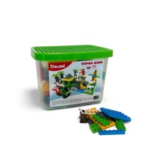 Конструктор «Весела ферма» на 202 деталі, у пластиковому боксі 27х18х20 см, ТМ Долоні