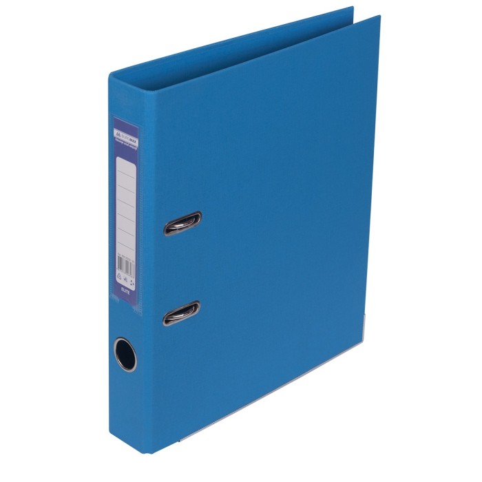 Папка-реєстратор «ELITE» А4 двостороння збірна 50 мм, PP, світло-синя, ТМ Buromax